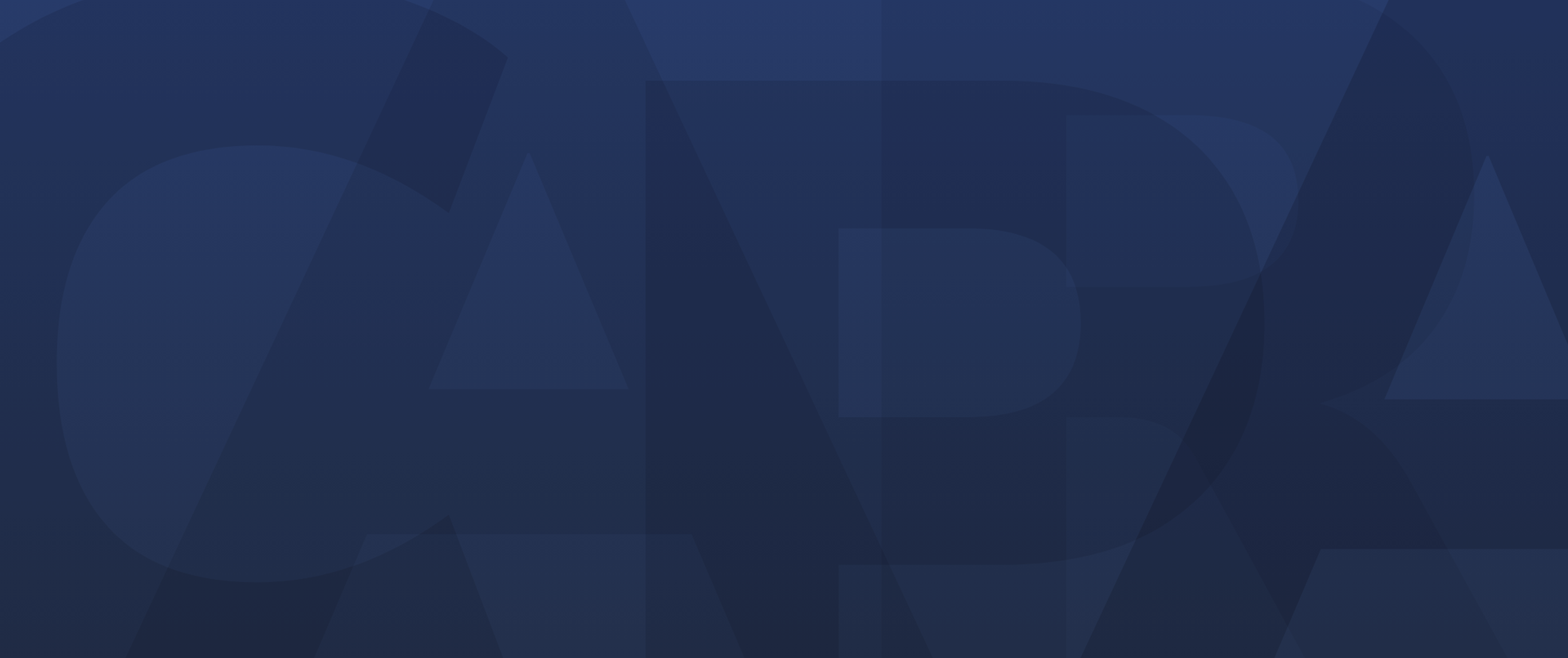 Navy background with CAPRA letters in a design pattern