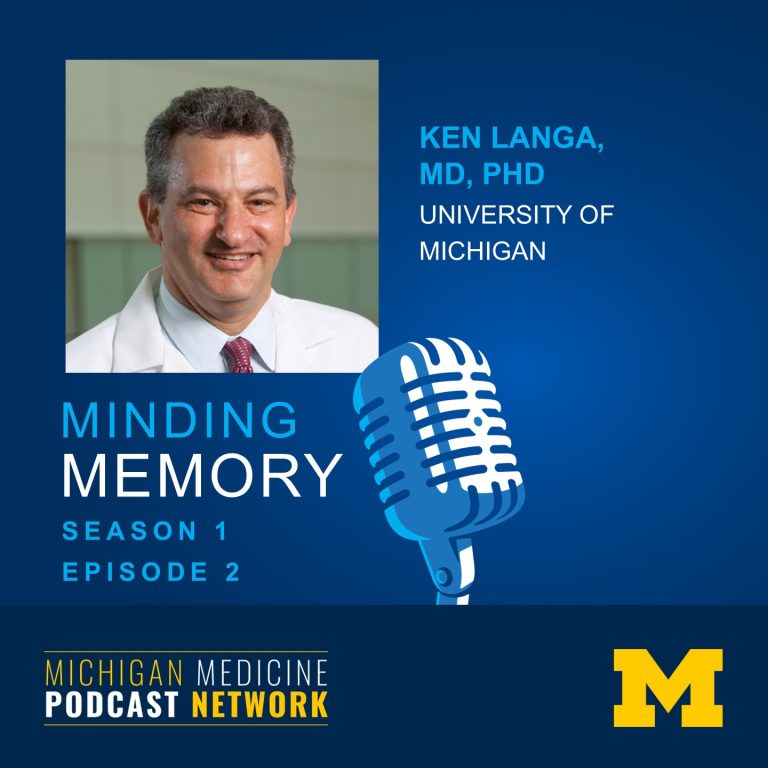 Minding Memory Podcast S1E2 featuring Dr. Ken Langa MD, PhD
