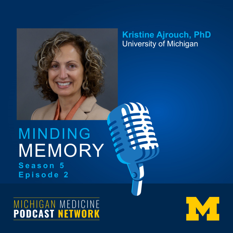 Minding Memory episode tile featuring Kristine Ajrouch, PhD